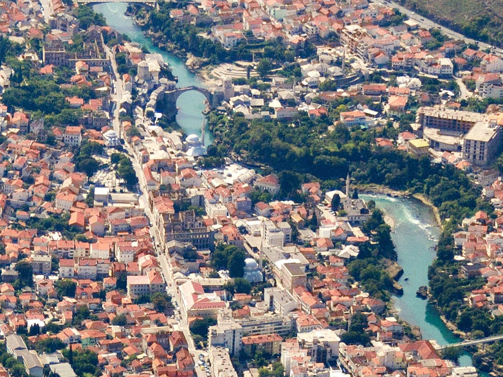 Anflug auf Mostar