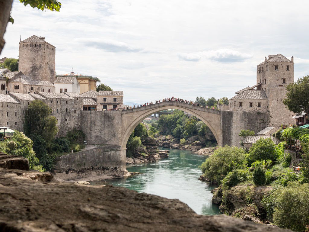 Die berühmte Brücke von Mostar (Bosnien-Herzegowina)